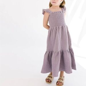 Alice + Ames The Smocked Dress in Lavender Mist